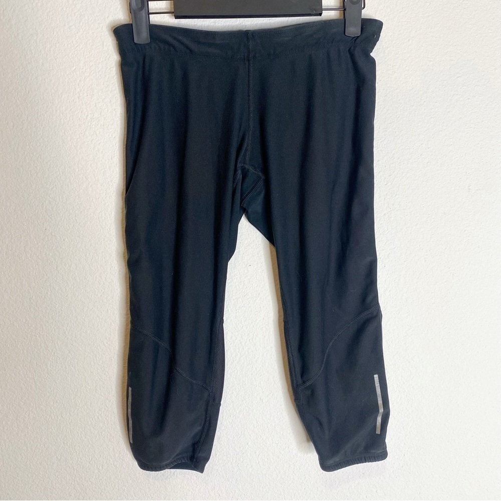 Nike dri-fit black athletic cropped jogger yoga leggings size small